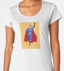 Captain Pedantic - orange background Women's Premium T-Shirt