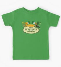 I Love Saint Patricks Day Green Irish March 17 Kids Tee