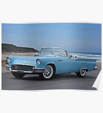 1957 Ford Thunderbird 'Blaues Baby' Poster