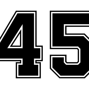 98 American Football Classic Vintage Sport Jersey Number in black number on  white background for american football, baseball or basketball Sticker for  Sale by Marcin Adrian