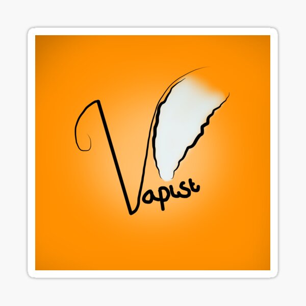 Vapist (Orange) Sticker