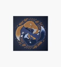 Night foxes Art Board
