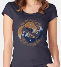 Night foxes Women's Fitted Scoop T-Shirt