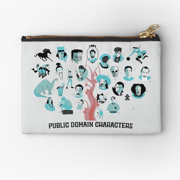 Public Domain Characters Zipper Pouch