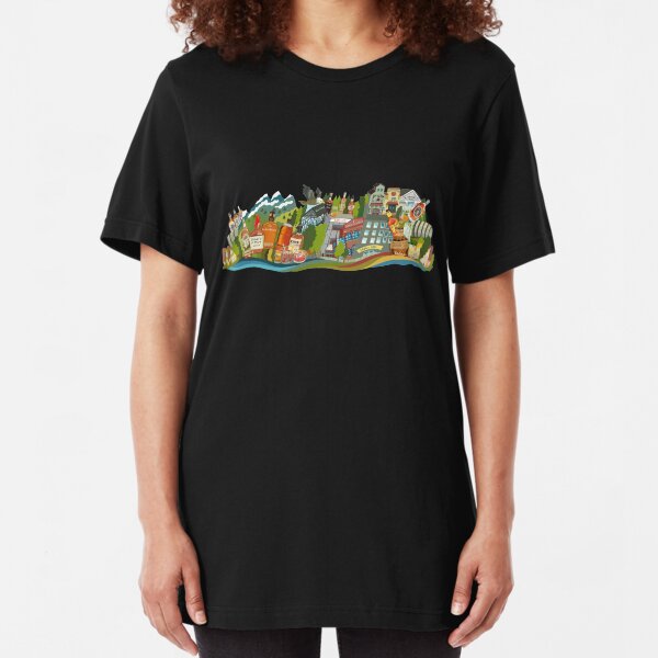Cocktails, Distilleries, Bourbons of Kentucky! Slim Fit T-Shirt