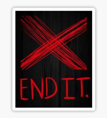 End it movement. Sticker