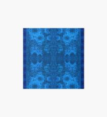 Designer textiles-Pseudo Pompous Baroque :Not afraid of the blue fox Art Board