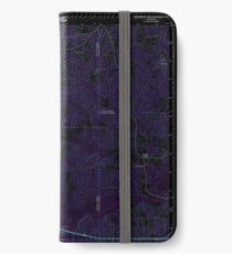 USGS TOPO Map Louisiana LA Downsville South 20120413 TM Inverted iPhone Wallet/Case/Skin