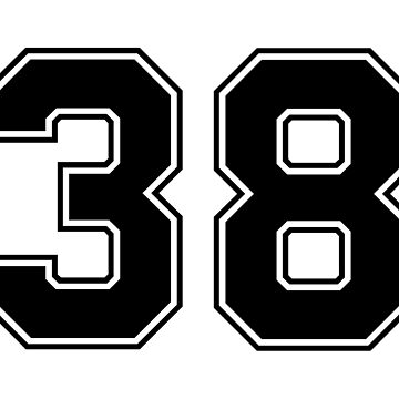 08 American Football Classic Vintage Sport Jersey Number in black number on  white background for american football, baseball or basketball Poster for  Sale by Marcin Adrian