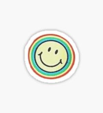 rainbow smile patch Sticker
