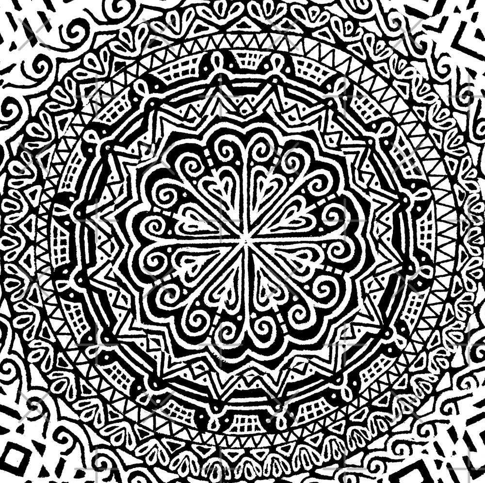 "Mandala Zentangle art 2" by Mashnica Redbubble