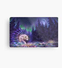 Geist Wolf Metalldruck