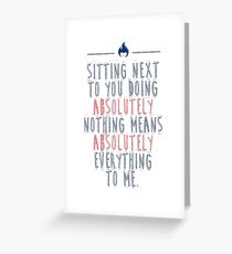 I Absolutely Love You Greeting Card