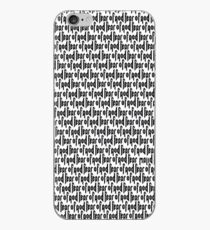 Fear Of God Print iPhone Case