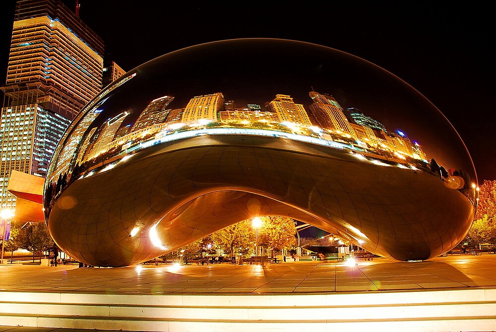 "Chicago Bean Millenium Park" by jack8 Redbubble