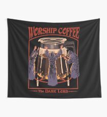 Worship Coffee Wall Tapestry