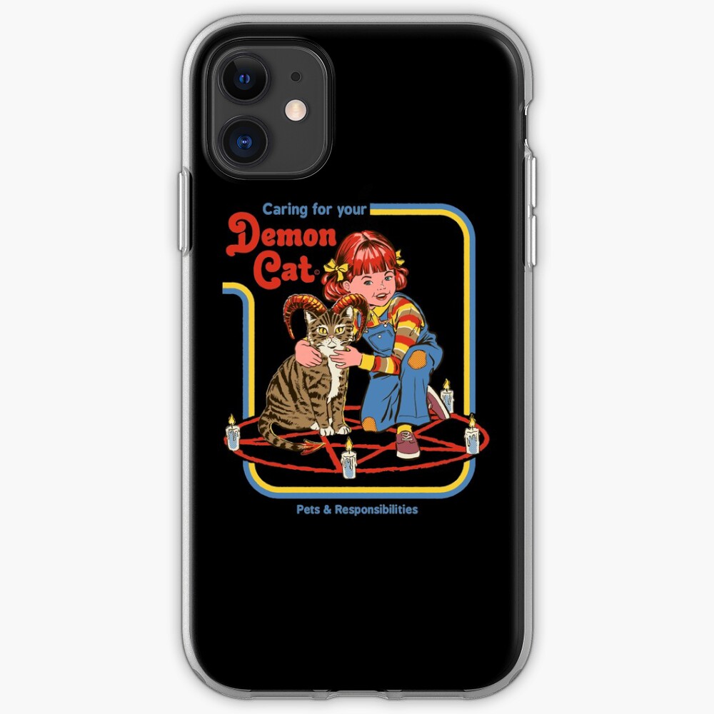 Caring For Your Demon Cat iPhone Case & Cover