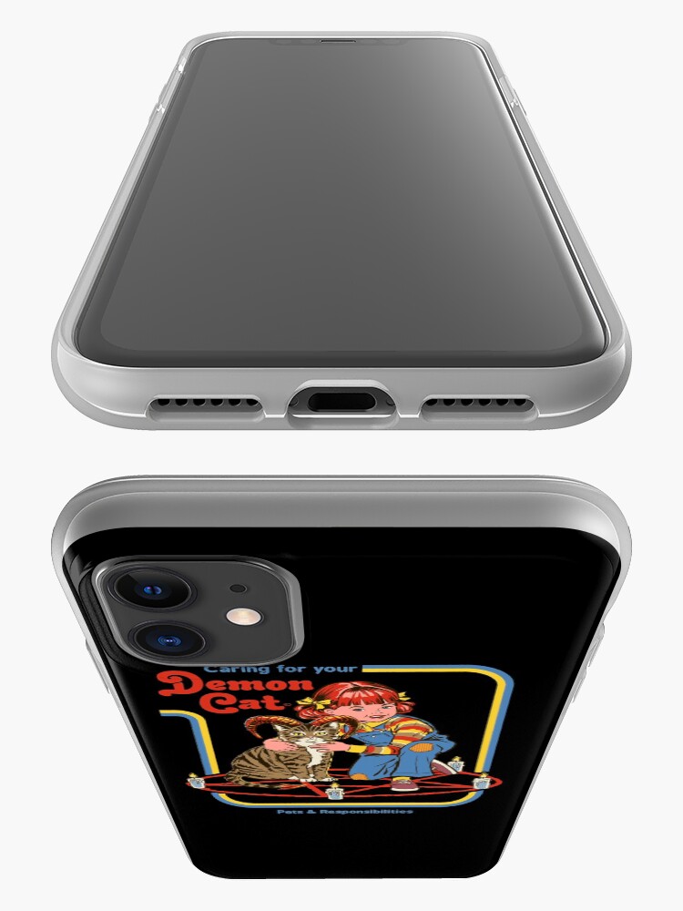 Alternate view of Caring For Your Demon Cat iPhone Case & Cover