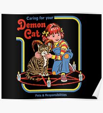 Sorge für deine Dämonenkatze Poster
