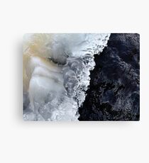 8.2.2017: Natural Ice and Wet Stone Canvas Print