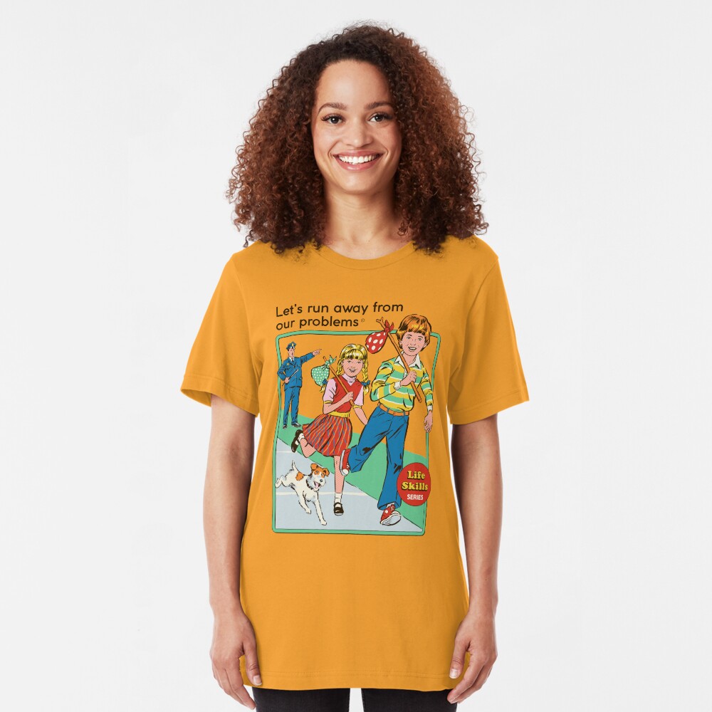 Let's Run Away Slim Fit T-Shirt