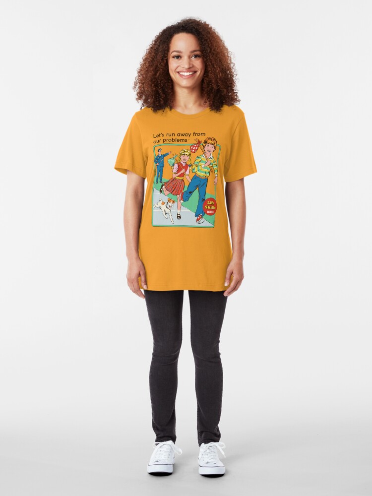 Alternate view of Let's Run Away Slim Fit T-Shirt