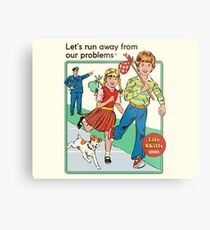 Let's Run Away Metal Print