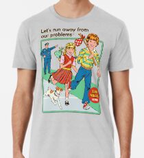 Camiseta premium para hombre Huyamos