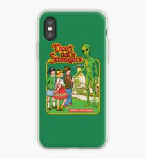Don't Talk To Strangers iPhone Case