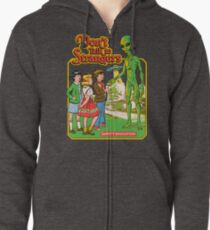 Don't Talk To Strangers Zipped Hoodie
