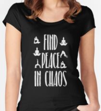 Funny Yoga T-Shirt Gift Funny saying Women's Fitted Scoop T-Shirt