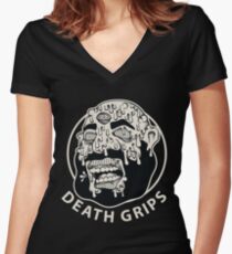 Death Grips Women's Fitted V-Neck T-Shirt
