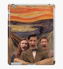 the doctor, amy and rory scream iPad Case/Skin