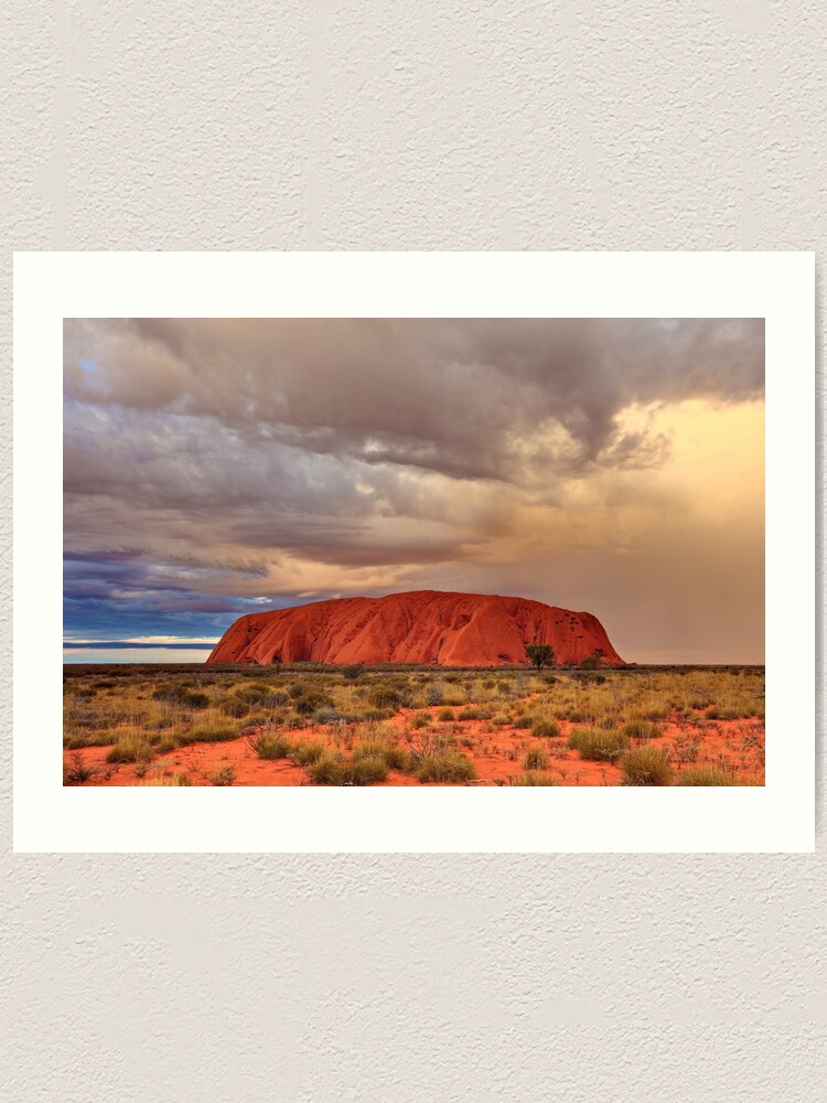 Alternate view of Ayers Rock (Uluru) Sunset, Australia Art Print