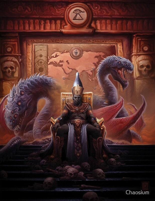 The Black Pharaoh Nyarlathotep By Victor Leza By Chaosium Redbubble
