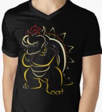 Camiseta de cuello en V Equipo Bowser - Bowser mismo