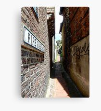 Looking Through Pipe Passage Canvas Print