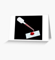 Dexter Blood Slide Greeting Card