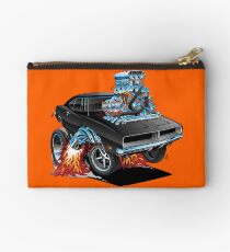Classic 69 American Muscle Car Cartoon Studio Pouch