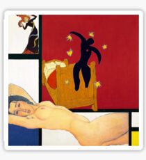 Mondrian, Toulouse-Lautrec, Modigliani, van Gogh, Matisse Sticker