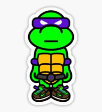 Purple Renaissance Turtle Sticker