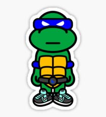 Blue Renaissance Turtle Sticker