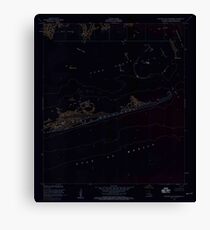 USGS TOPO Map Louisiana LA Eastern Isles Dernieres 331898 1953 24000 Inverted Canvas Print