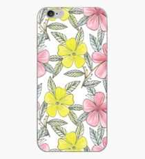 Hand painted flowers iPhone Case