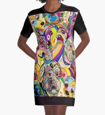 Dogs, Dogs, DOGS! Graphic T-Shirt Dress