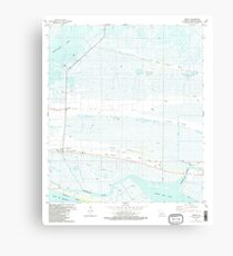 USGS TOPO Map Louisiana LA Creole 331772 1982 24000 Canvas Print