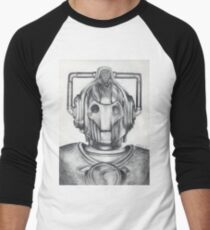 Cyberman Pencil Drawing Men's Baseball Âľ T-Shirt