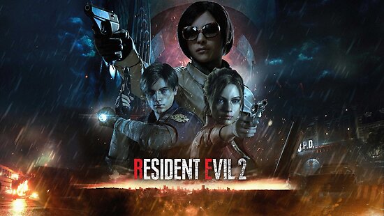 Resident Evil 2 Remake Official Art Posters By Zwdpj Redbubble