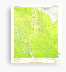 USGS TOPO Map Louisiana LA Crescent 331775 1953 24000 Canvas Print
