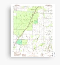 USGS TOPO Map Louisiana LA Crew Lake 331776 1982 24000 Canvas Print